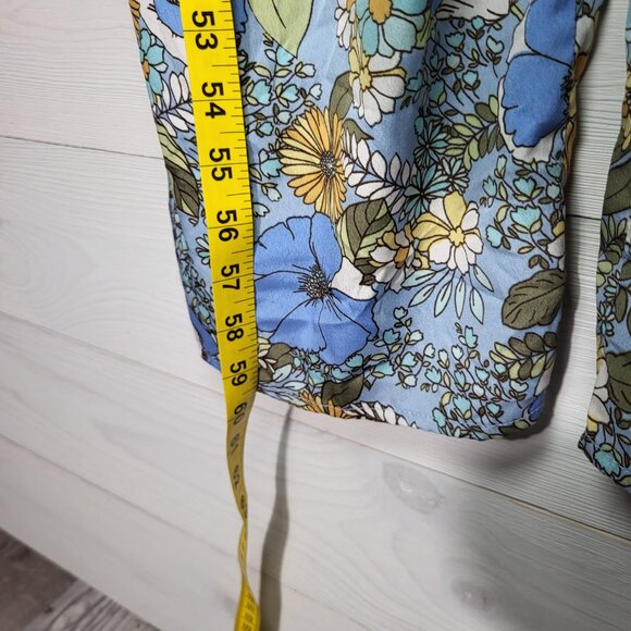 Women's Romper Crochet Retro Floral Wide Leg Jumpsuit. BOHO Hippie. - Picture 9 of 9